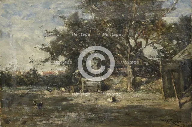 Farmyard at Noorden, 1870-1897. Creator: Willem Roelofs.