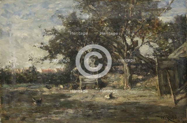 Farmyard at Noorden, 1870-1897. Creator: Willem Roelofs.