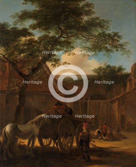 Farmyard, c.1645-c.1650. Creator: Jan Dirksz Both.