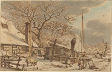 Farmyard in Winter, 1786. Creator: Jacob Cats