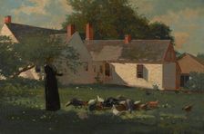 Farmyard Scene, c1872-74. Creator: Winslow Homer