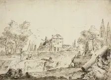 Farmyard Scene, n.d. Creator: Bernardo Zilotti