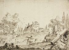Farmyard Scene, n.d. Creator: Bernardo Zilotti