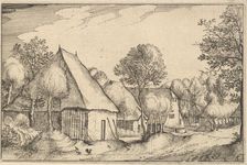 Farmyard, plate 5 from Regiunculae et Villae Aliquot Ducatus Brabantiae, ca. 1610. Creator: Claes Jansz Visscher