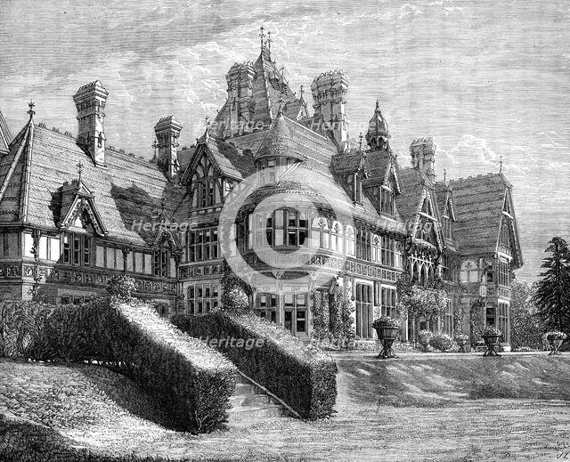 Farnborough Hill House, Hants., the new residence of the Empress Eugénie, 1881. Creator: Unknown.