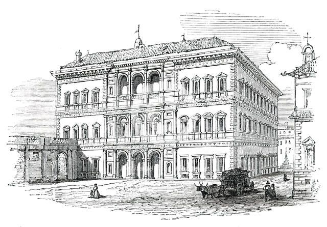 Farnese Palace - Rome, 1850. Creator: Unknown.