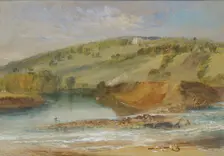 Farnley Hall, from the Junction of the Wharfe and the Washburn, 1818. Artist: JMW Turner