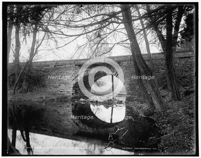 Farnum Bridge, Richfield Springs, N.Y., between 1898 and 1901. Creator: Unknown.