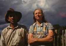 Faro and Doris Caudill, homesteaders, Pie Town, New Mexico, 1940. Creator: Russell Lee