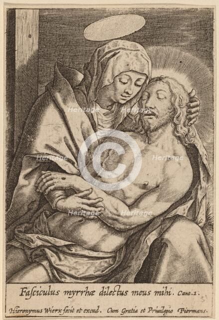 Fasciculus myrrhae dilectus meus mihi. Creator: Hieronymous Wierix.