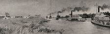 Fashoda Incident (1898): Arrival of the Anglo-Egyptian contingent at Fashoda...on 21 Sept 1898, 1898 Creator: Unknown