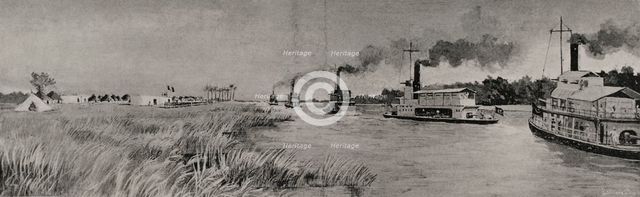 Fashoda Incident (1898): Arrival of the Anglo-Egyptian contingent at Fashoda...on 21 Sept 1898, 1898 Creator: Unknown.