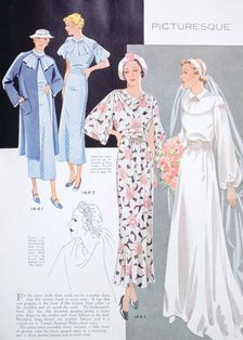 Fashion illustration, 1935