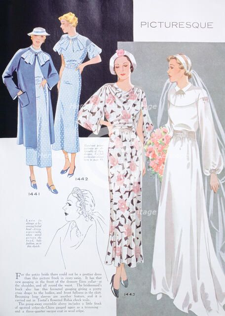 Fashion illustration, 1935. Artist: Unknown