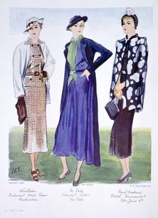 Fashion illustration, 1935