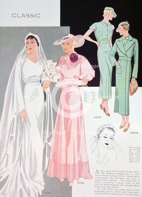 Fashion illustration, 1935. Artist: Unknown
