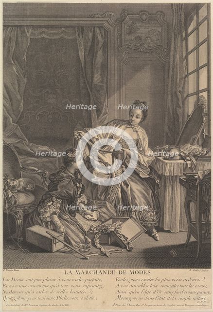 Fashion Merchant, 1746-55. Creator: Rene Gaillard.