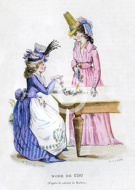Fashion of 1792 (1882-1884). Artist: Unknown