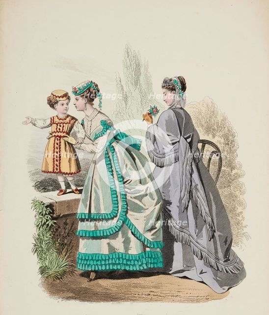 Fashion plate, 1868. Creator: Gilquin fils.