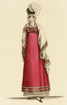 Fashion Plate (The Last Parsien Fashion), 1815. Creator: John Bell