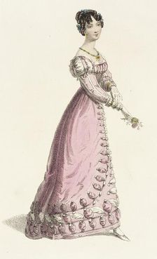 Fashion Plate (Trage de Baile), 1825. Creator: Rudolph Ackermann