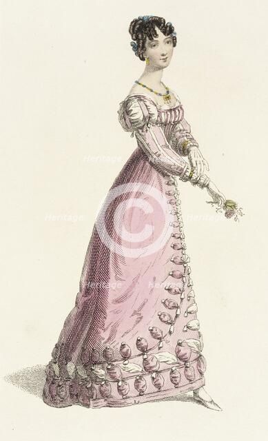 Fashion Plate (Trage de Baile), 1825. Creator: Rudolph Ackermann.