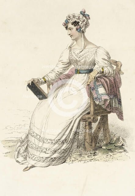 Fashion Plate (Trage de Casa), 1825. Creator: Unknown.