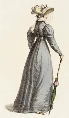 Fashion Plate (Trage de Paseo), 1825. Creator: Rudolph Ackermann
