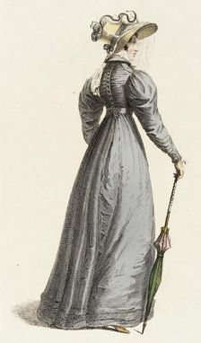 Fashion Plate (Trage de Paseo), 1825. Creator: Rudolph Ackermann