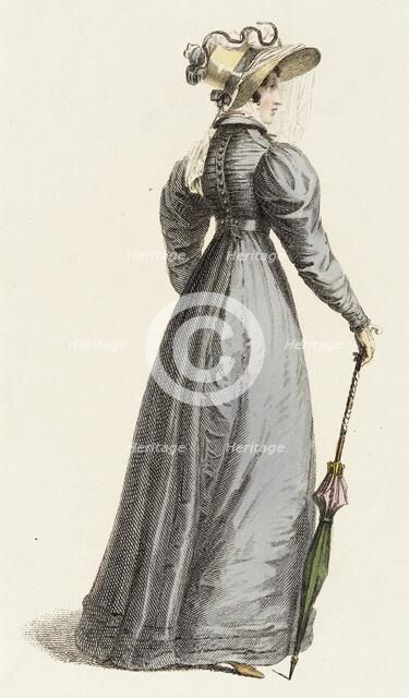 Fashion Plate (Trage de Paseo), 1825. Creator: Rudolph Ackermann.