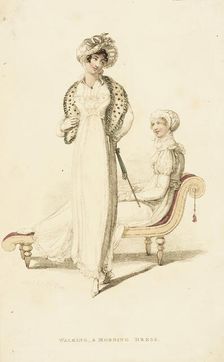 Fashion Plate (Walking, & Morning Dress), 1810. Creator: Rudolph Ackermann
