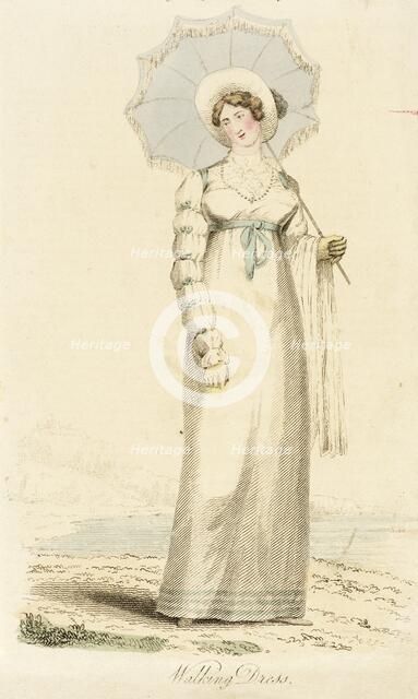 Fashion Plate (Walking Dress), 1814. Creator: Unknown.