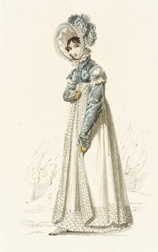 Fashion Plate (Walking Dress), 1819. Creator: John Bell