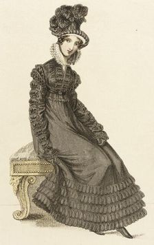 Fashion Plate (Walking Dress), 1820. Creator: John Bell