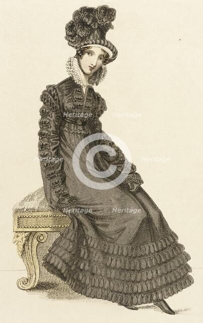 Fashion Plate (Walking Dress), 1820. Creator: John Bell.