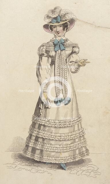 Fashion Plate (Walking Dress), 1824. Creator: John Bell.