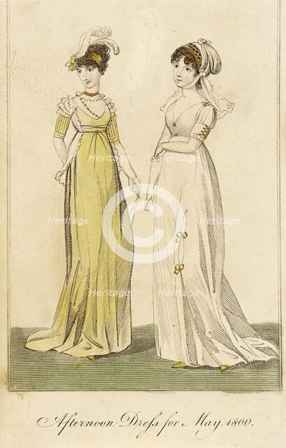 Fashion Plate (Afternoon Dress for May, 1800), 1800. Creator: Unknown.