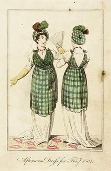 Fashion Plate (Afternoon Dress for Feby. 1801), 1801. Creator: Unknown
