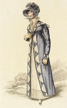 Fashion Plate (Autumnal Walking Dress), 1815. Creator: John Bell
