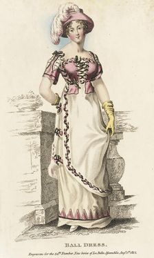 Fashion Plate (Ball Dress), 1812. Creator: John Bell