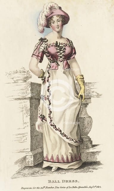 Fashion Plate (Ball Dress), 1812. Creator: John Bell.