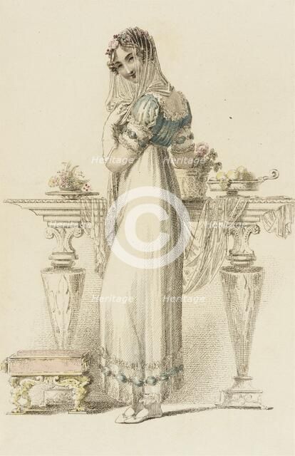 Fashion Plate (Ball Dress), 1814. Creator: Rudolph Ackermann.
