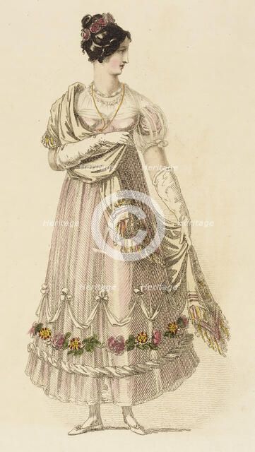 Fashion Plate (Ball Dress), 1816. Creator: Rudolph Ackermann.