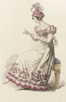 Fashion Plate (Ball Dress), 1822. Creator: John Bell