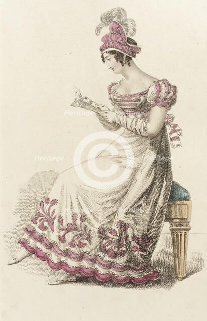 Fashion Plate (Ball Dress), 1822. Creator: John Bell.
