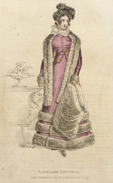 Fashion Plate (Carriage Costume), 1822. Creator: John Bell