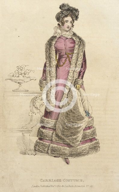 Fashion Plate (Carriage Costume), 1822. Creator: John Bell.
