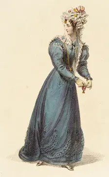 Fashion Plate (Carriage Costume), 1826. Creator: Rudolph Ackermann