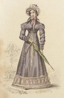 Fashion Plate (Carriage Dress), 1824. Creator: John Bell