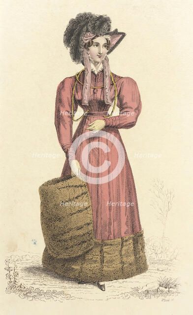 Fashion Plate (Carriage Dress), 1824. Creator: John Bell.
